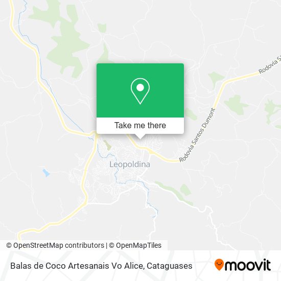 Mapa Balas de Coco Artesanais Vo Alice