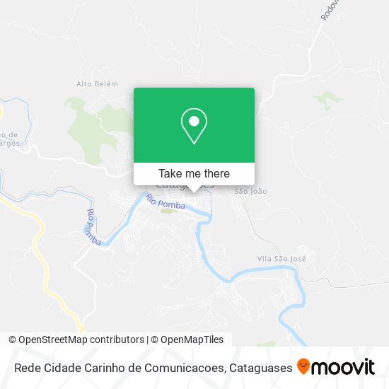 Rede Cidade Carinho de Comunicacoes map