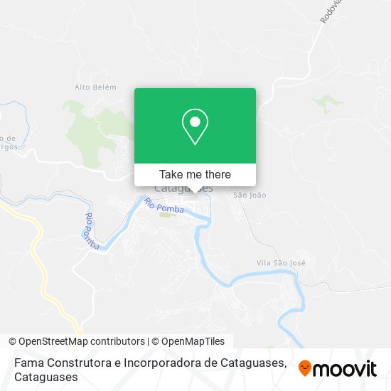 Fama Construtora e Incorporadora de Cataguases map