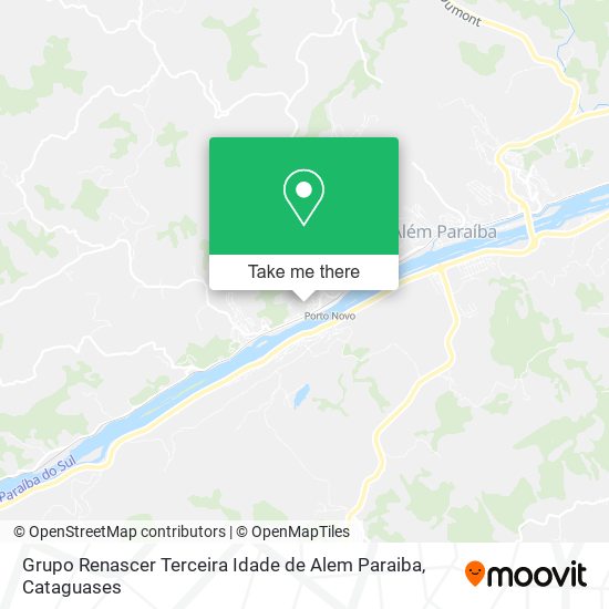 Mapa Grupo Renascer Terceira Idade de Alem Paraiba