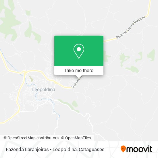 Fazenda Laranjeiras - Leopoldina map