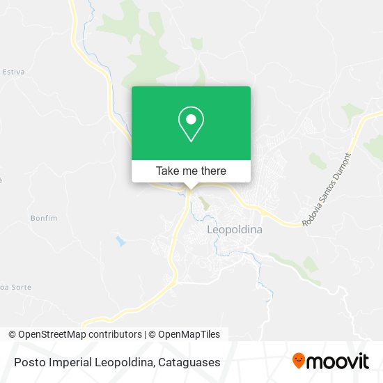 Posto Imperial Leopoldina map