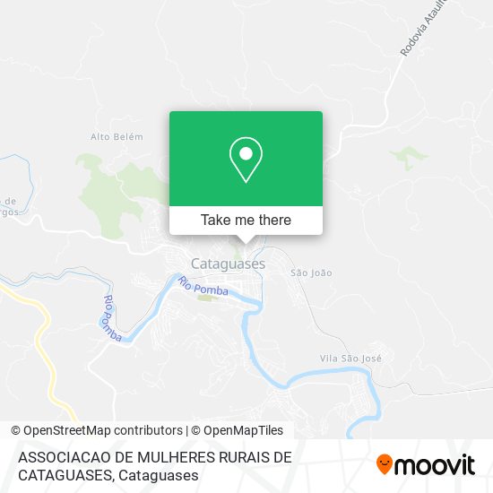 Mapa ASSOCIACAO DE MULHERES RURAIS DE CATAGUASES