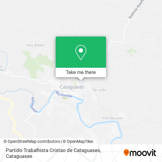 Partido Trabalhista Cristao de Cataguases map