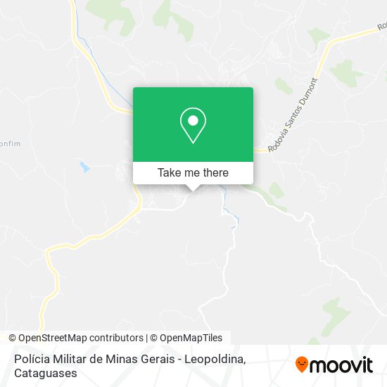 Polícia Militar de Minas Gerais - Leopoldina map