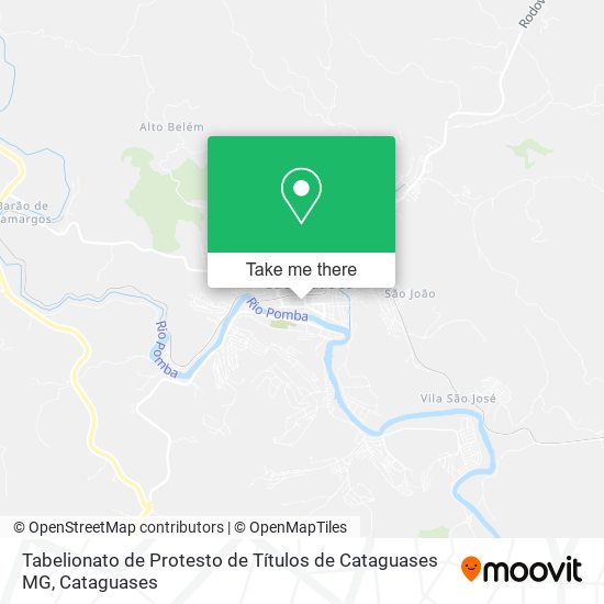 Tabelionato de Protesto de Títulos de Cataguases MG map