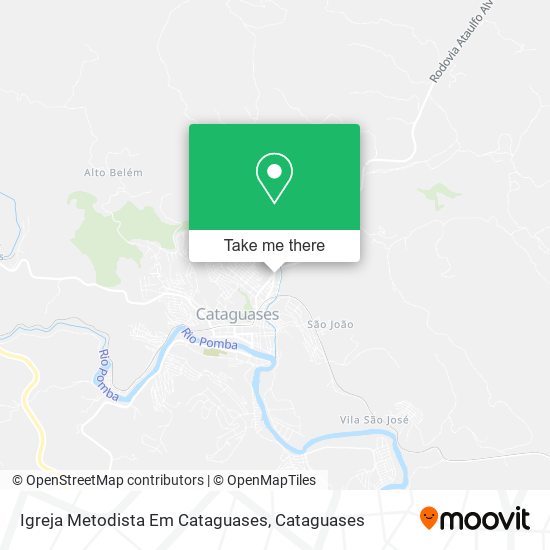 Mapa Igreja Metodista Em Cataguases