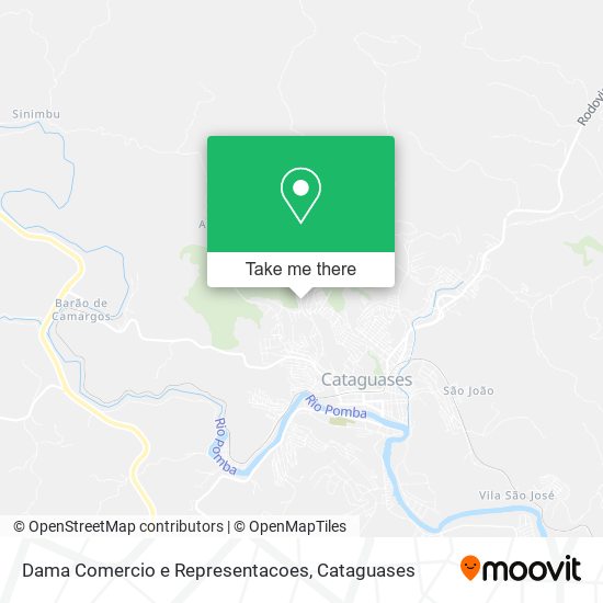 Dama Comercio e Representacoes map