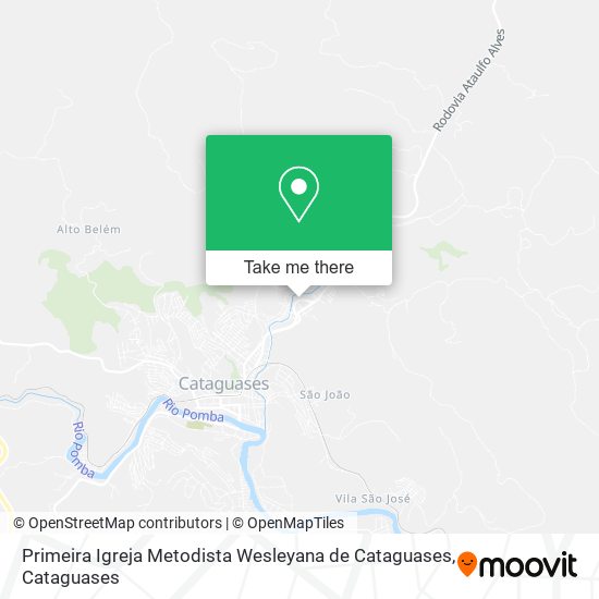 Primeira Igreja Metodista Wesleyana de Cataguases map