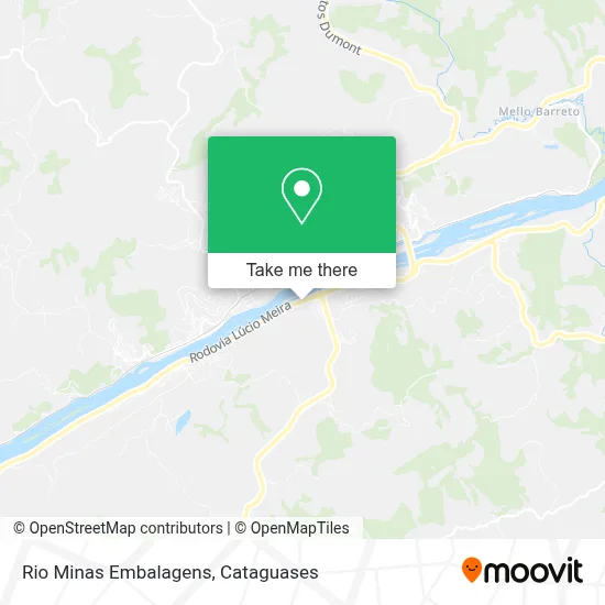 Rio Minas Embalagens map