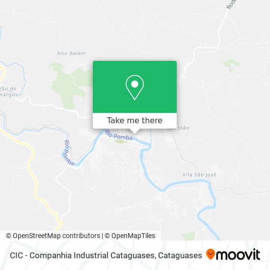 Mapa CIC - Companhia Industrial Cataguases