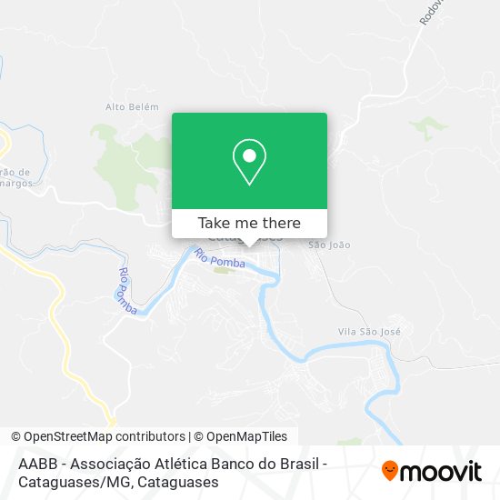 AABB - Associação Atlética Banco do Brasil - Cataguases / MG map