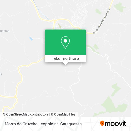 Morro do Cruzeiro Leopoldina map
