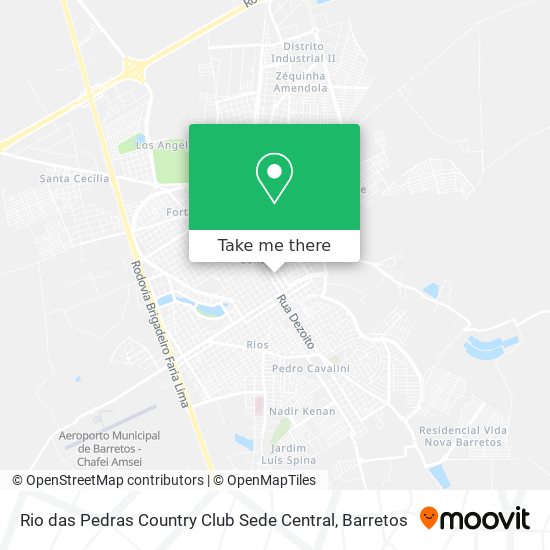 Rio das Pedras Country Club Sede Central map