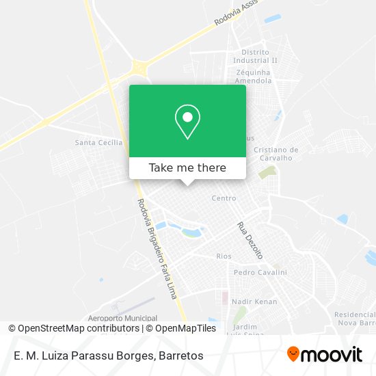 Mapa E. M. Luiza Parassu Borges