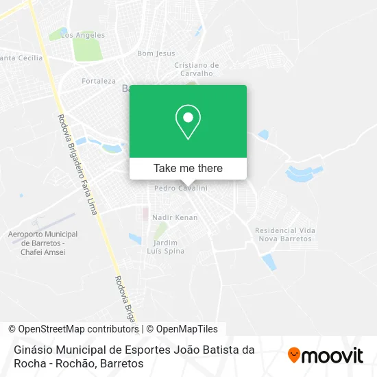Ginásio Municipal de Esportes João Batista da Rocha - Rochão map