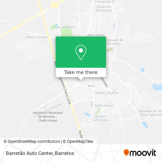 Barretão Auto Center map