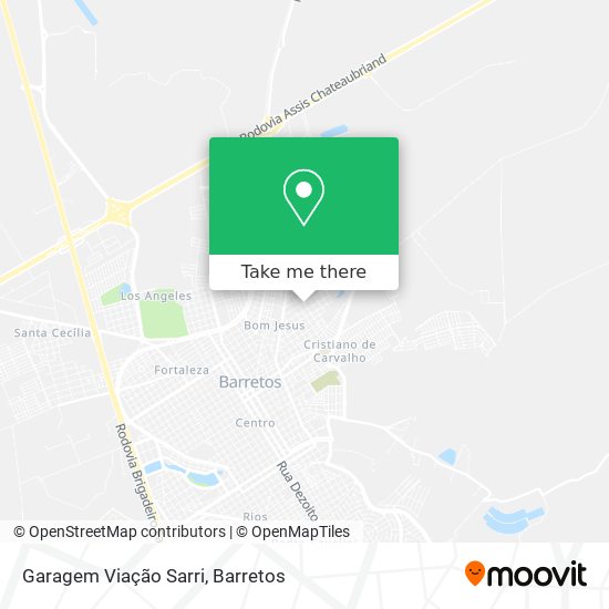 Garagem Viação Sarri map