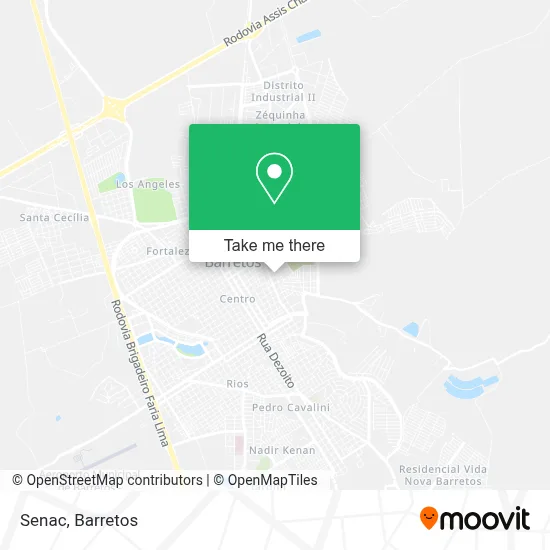 Senac map
