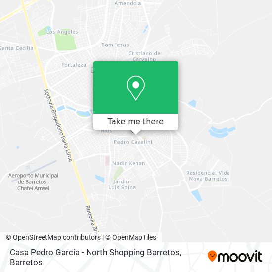 Casa Pedro Garcia - North Shopping Barretos map