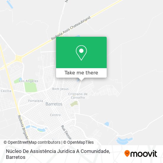 Núcleo De Assistência Juridica A Comunidade map