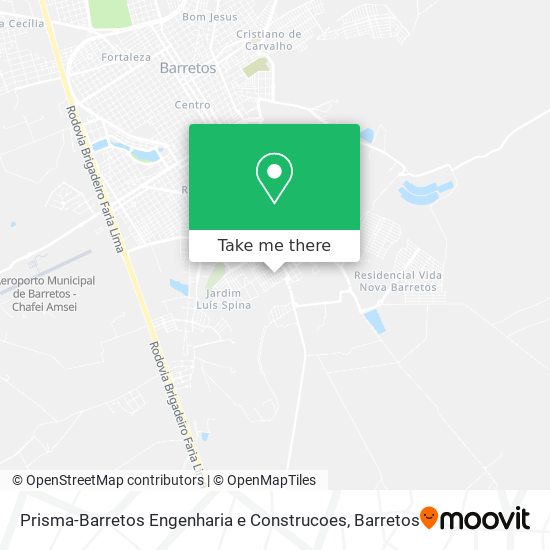 Prisma-Barretos Engenharia e Construcoes map