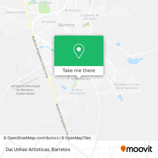 Dai Unhas Artísticas map