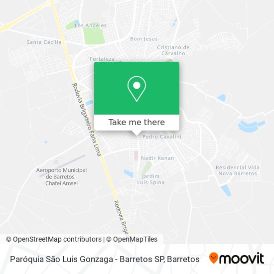 Paróquia São Luis Gonzaga - Barretos SP map