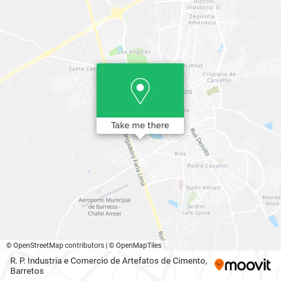R. P. Industria e Comercio de Artefatos de Cimento map
