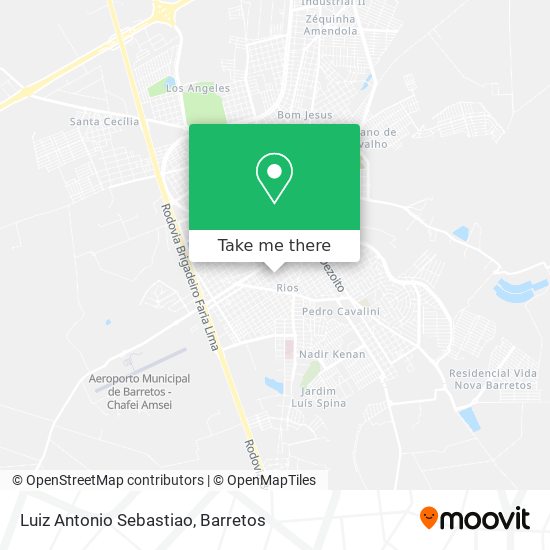 Luiz Antonio Sebastiao map