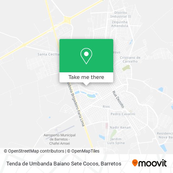 Tenda de Umbanda Baiano Sete Cocos map