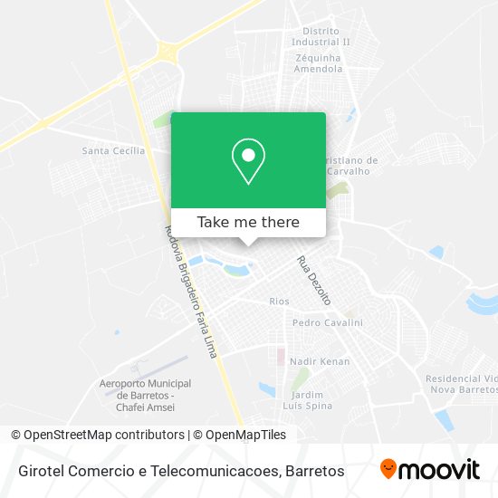 Girotel Comercio e Telecomunicacoes map