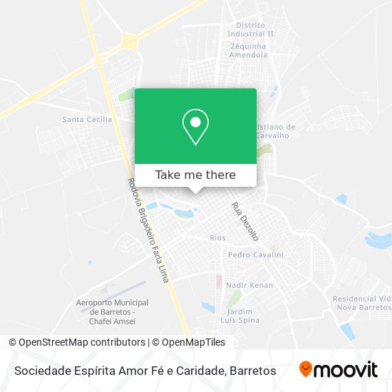 Sociedade Espírita Amor Fé e Caridade map