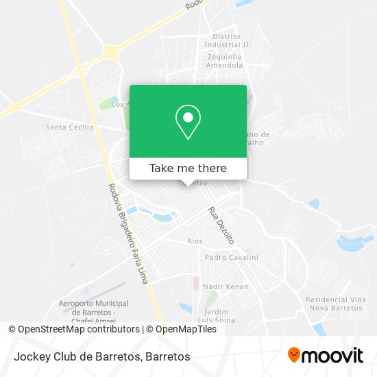 Mapa Jockey Club de Barretos