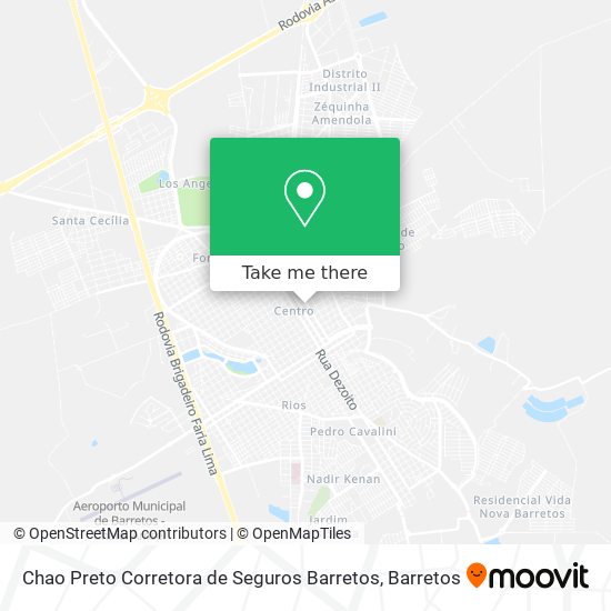 Chao Preto Corretora de Seguros Barretos map