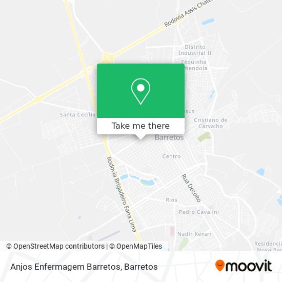 Anjos Enfermagem Barretos map