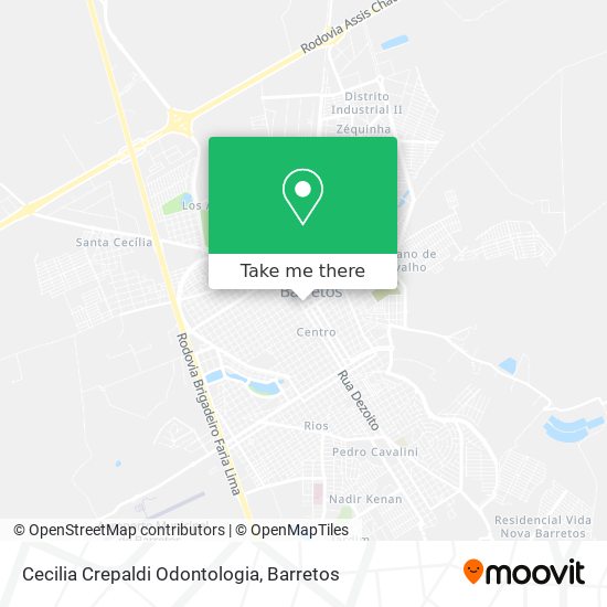 Cecilia Crepaldi Odontologia map