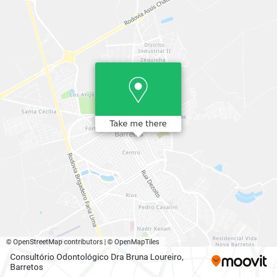 Mapa Consultório Odontológico Dra Bruna Loureiro