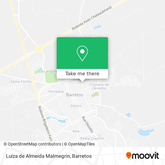 Luíza de Almeida Malmegrin map