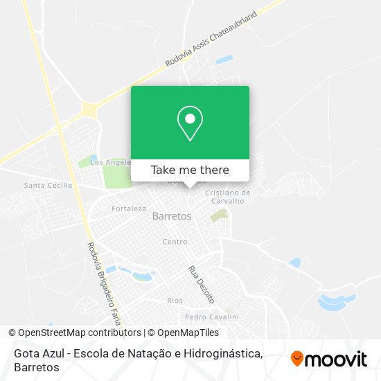 Gota Azul - Escola de Natação e Hidroginástica map