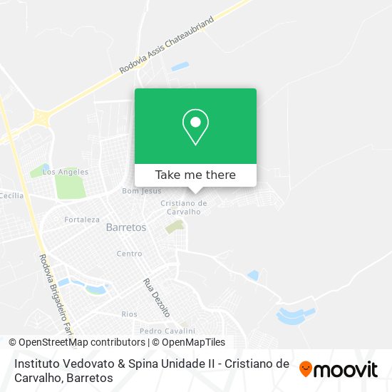 Instituto Vedovato & Spina Unidade II - Cristiano de Carvalho map