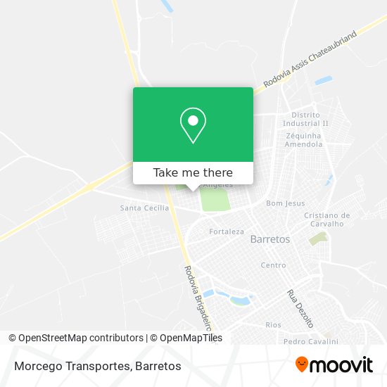 Morcego Transportes map