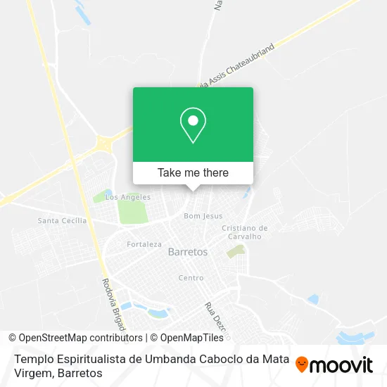 Templo Espiritualista de Umbanda Caboclo da Mata Virgem map