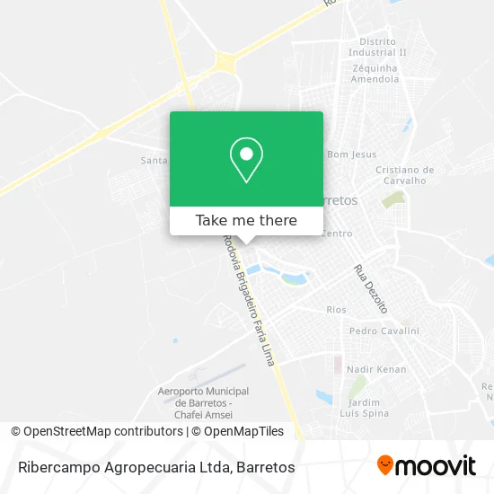 Ribercampo Agropecuaria Ltda map