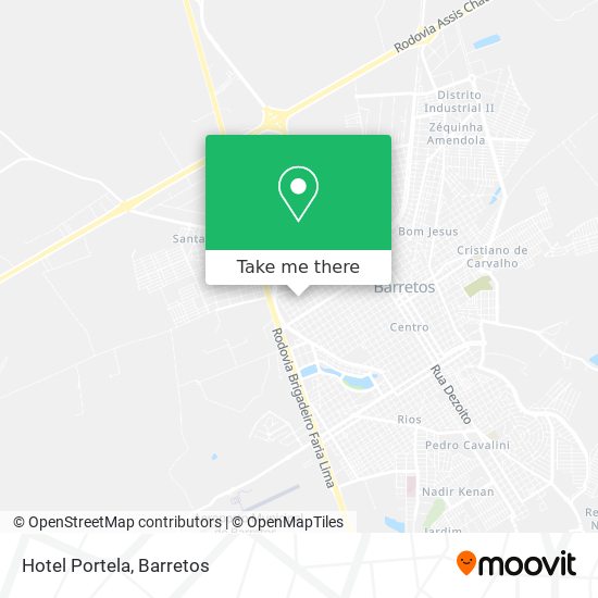 Hotel Portela map