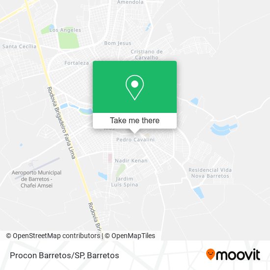 Procon Barretos/SP map