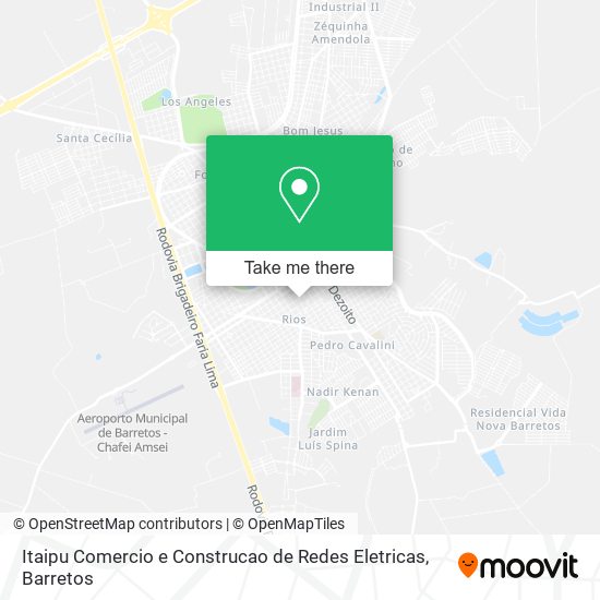 Itaipu Comercio e Construcao de Redes Eletricas map