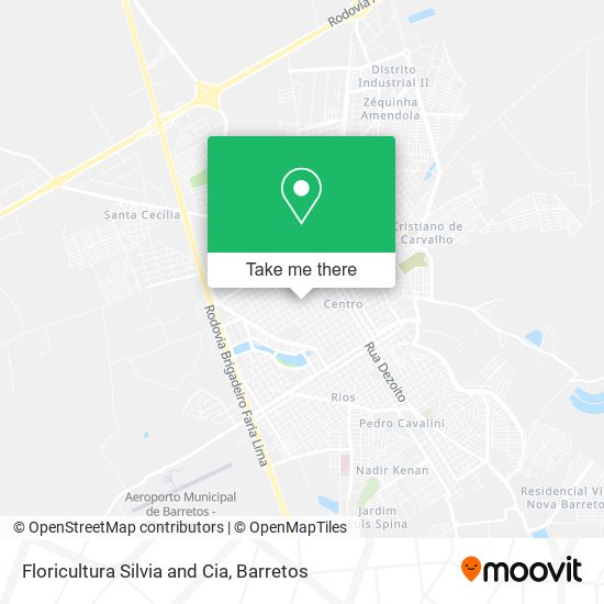 Floricultura Silvia and Cia map