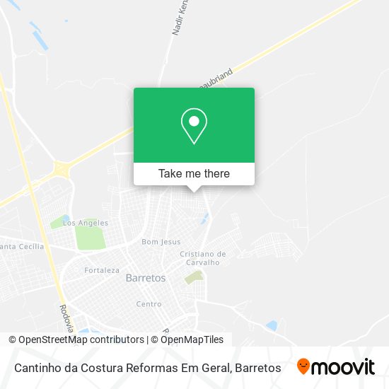 Mapa Cantinho da Costura Reformas Em Geral