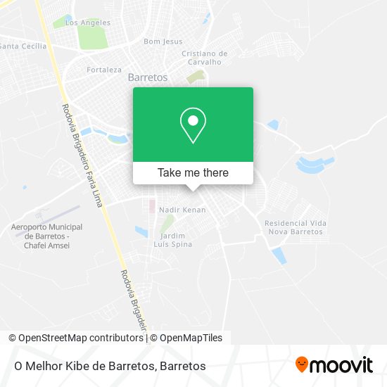 O Melhor Kibe de Barretos map